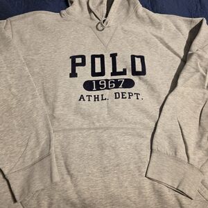 Ralph Lauren Men's Light Gray Hoodie